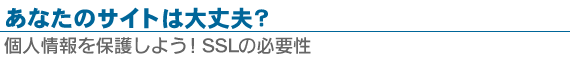 Ȃ̃TCg͑vHlی삵悤ISSL̕Kv